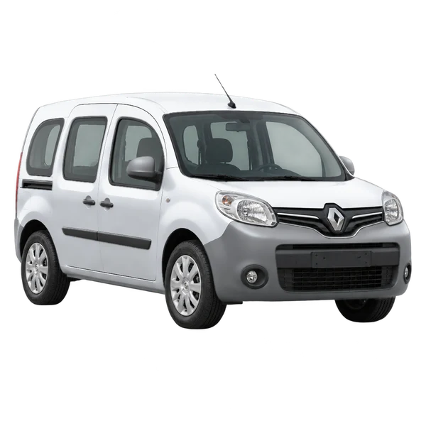 2019 Renault Kangoo in Silber, Ansicht: Dreiviertelansicht vorne (nach links gerichtet)