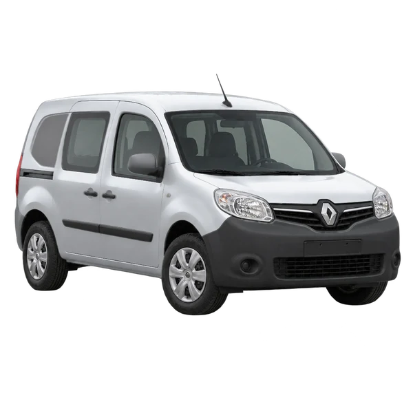Renault Kangoo 2020 argent, vue trois-quarts avant (orienté vers la gauche)