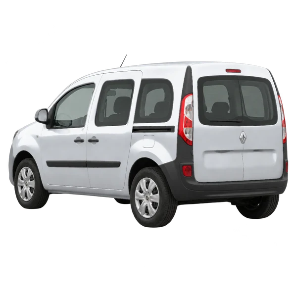Renault Kangoo 2020 argent, vue trois-quarts arrière (orienté vers la gauche)