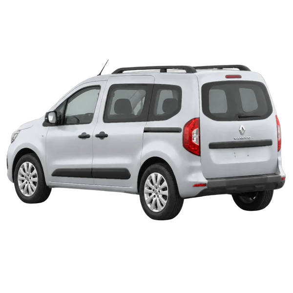 Renault Kangoo 2021 en plateado, vista tres cuartos trasero (mirando a la izquierda)