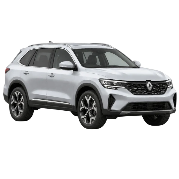 シルバーの2025 Renault Koleos（フロントスリークォーター（右向き）ビュー）