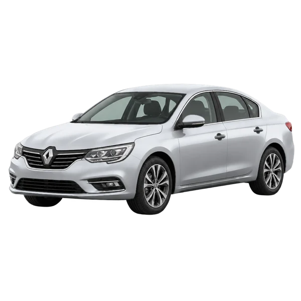 Renault Laguna 2022 en plateado, vista frontal tres cuartos (hacia la izquierda)