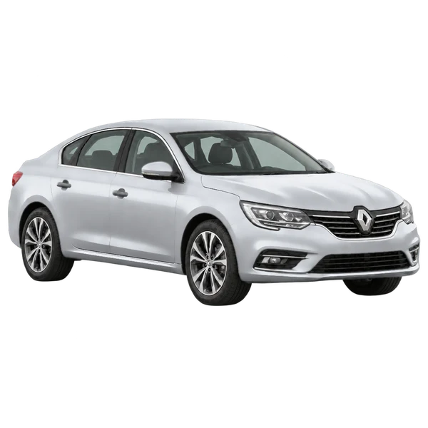 Renault Laguna 2022 argent, vue trois-quarts avant (orienté vers la droite)