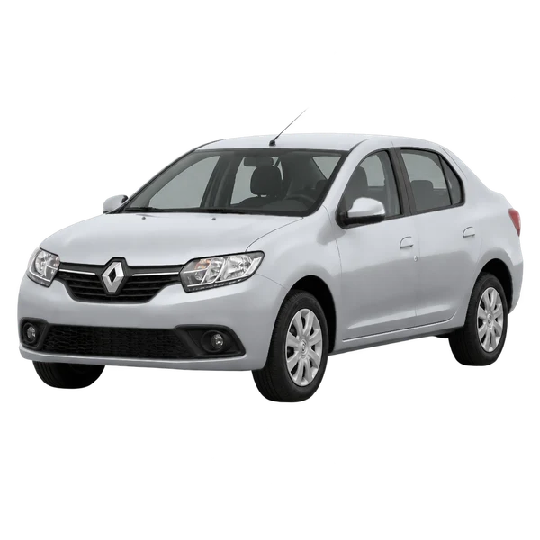 2015 RENAULT LOGAN — Front three-quarter (facing left), silver