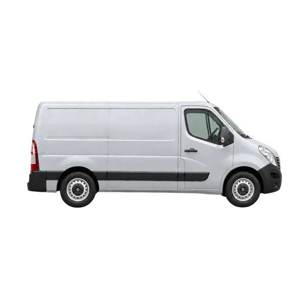 Renault Master 2012 en plateado, vista lateral (hacia la derecha)