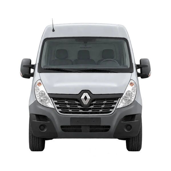シルバーの2016 Renault Master（正面ビュー）