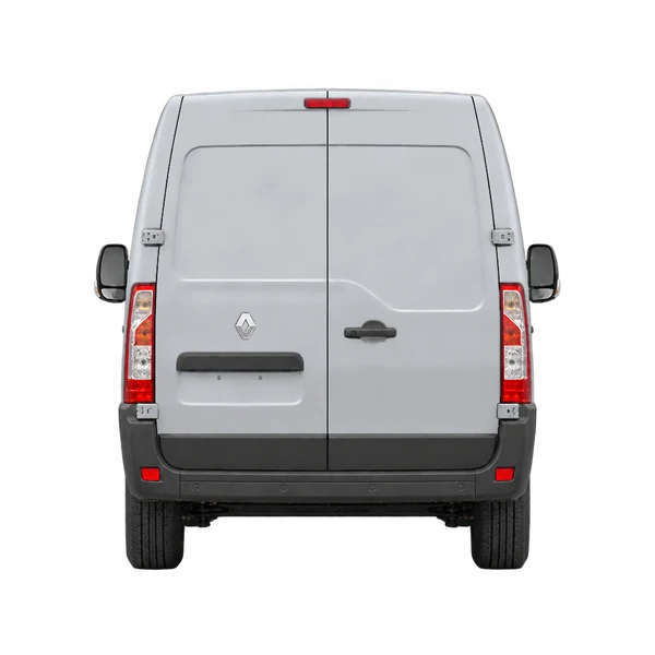 シルバーの2016 Renault Master（リアビュー）