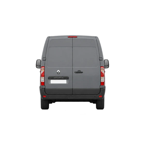 Renault Master 2022 en gris, vista trasera
