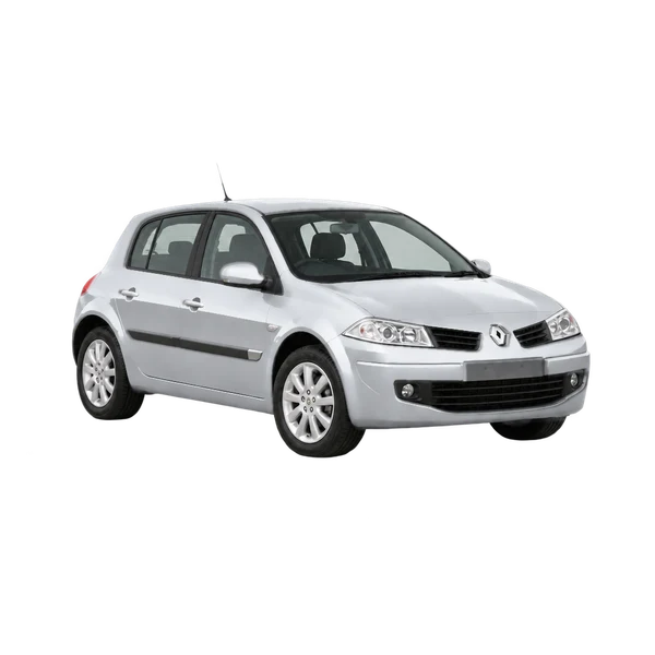 2009 Renault Megane in Silber, Ansicht: Dreiviertelansicht vorne (nach rechts)