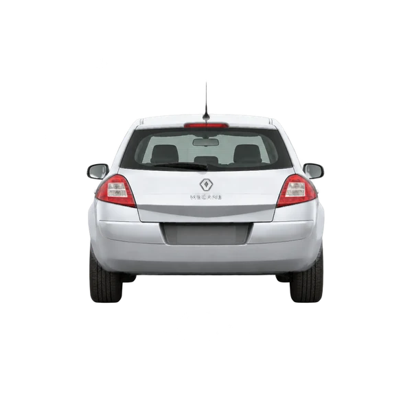 2009 Renault Megane in Silber, Ansicht: Heck
