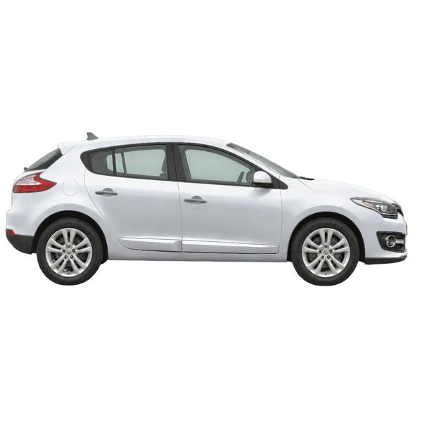 2014 Renault Megane in Silber, Ansicht: Seite (nach rechts gewandt)
