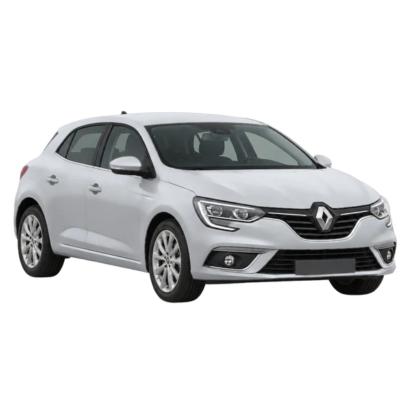 Renault Megane 2017 argent, vue trois-quarts avant (orienté vers la gauche)