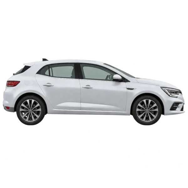 2024 Renault Megane in Silber, Ansicht: Seite (nach rechts gewandt)