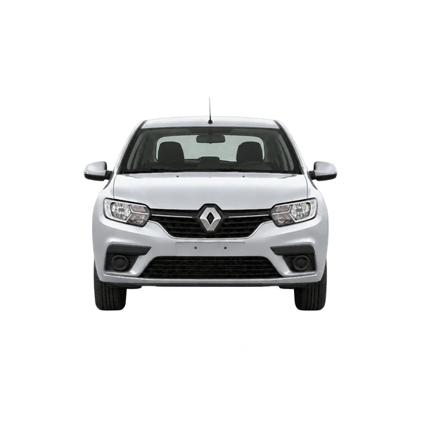 Renault Sandero 2019 en plateado, vista frontal