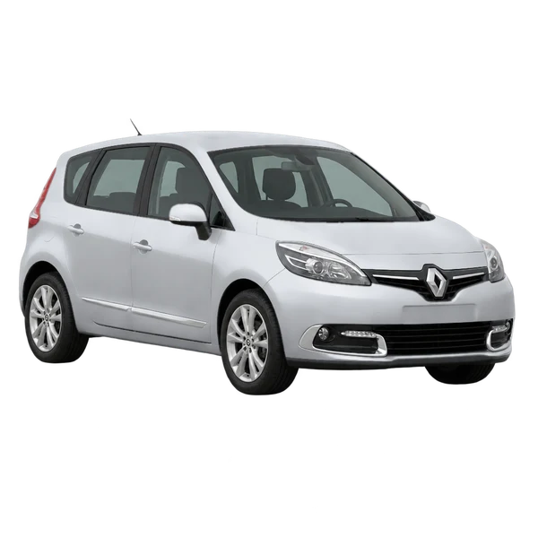 シルバーの2016 Renault Scenic（フロントスリークォーター(左向き)ビュー）