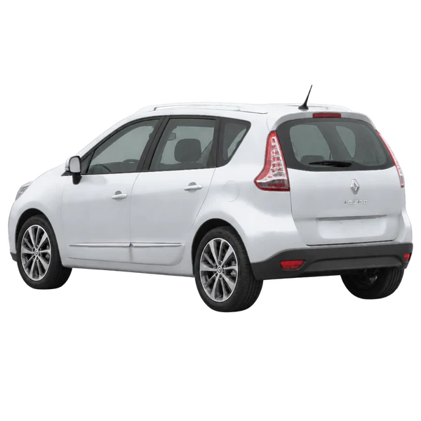 Renault Scenic 2017 en plateado, vista tres cuartos trasero (mirando a la izquierda)