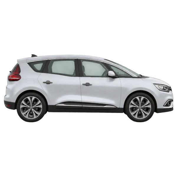 Renault Scenic 2020 argent, vue profil (tourné vers la droite)