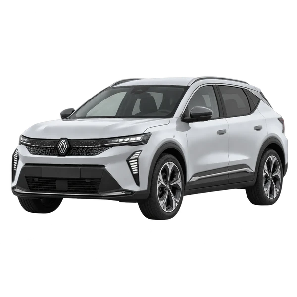 シルバーの2024 Renault Scenic（フロントスリークォーター(左向き)ビュー）