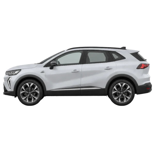 Renault Symbioz 2026 prata, vista lateral (voltada para a esquerda)