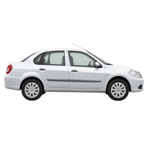 Renault Thalia 2011 باللون فضي، منظر منظر جانبي (باتجاه اليمين)
