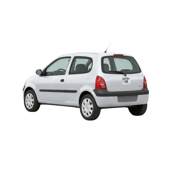 Renault Twingo 2004 en plateado, vista tres cuartos trasero (mirando a la izquierda)
