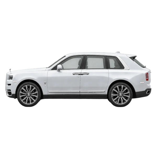 シルバーの2020 Rolls-Royce Cullinan（側面（左向き）ビュー）