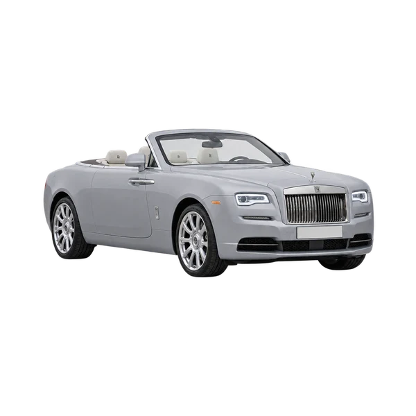 Rolls-Royce Dawn 2016 argent, vue trois-quarts avant (orienté vers la gauche)