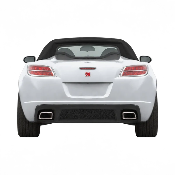 Saturn Sky 2007 prata, vista traseira