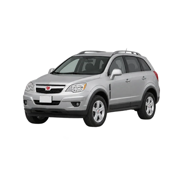 シルバーの2010 Saturn Vue（フロントスリークォーター(左向き)ビュー）