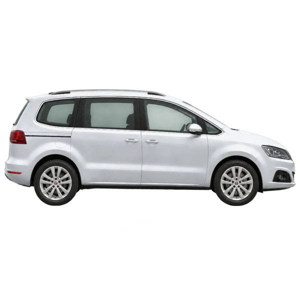 SEAT Alhambra 2015 argent, vue profil (tourné vers la droite)