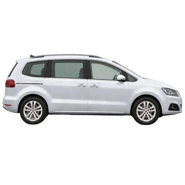 SEAT Alhambra 2016 argent, vue profil (tourné vers la droite)