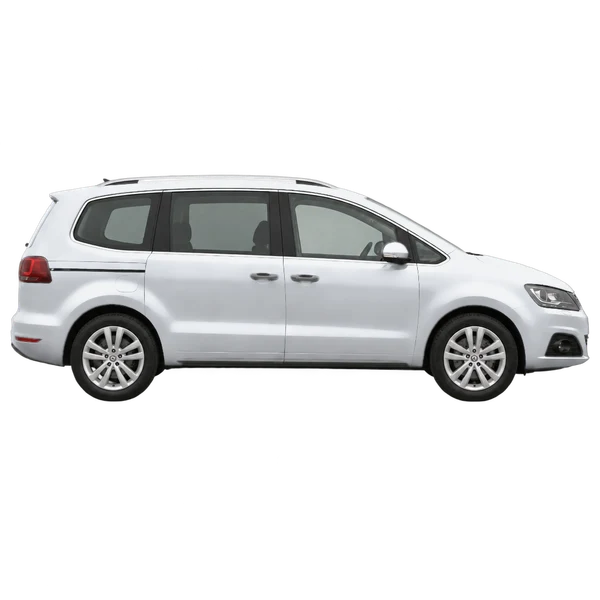 シルバーの2020 SEAT Alhambra（側面（右向き）ビュー）
