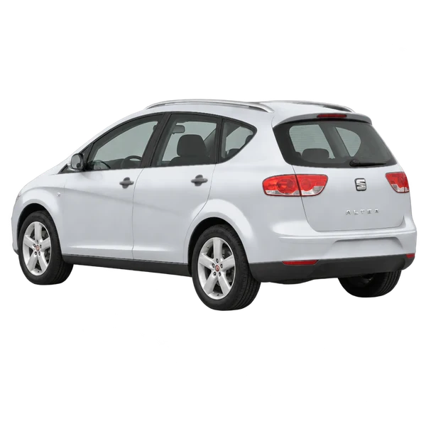 SEAT Altea 2015 prata, vista três quartos traseira (voltada para a esquerda)