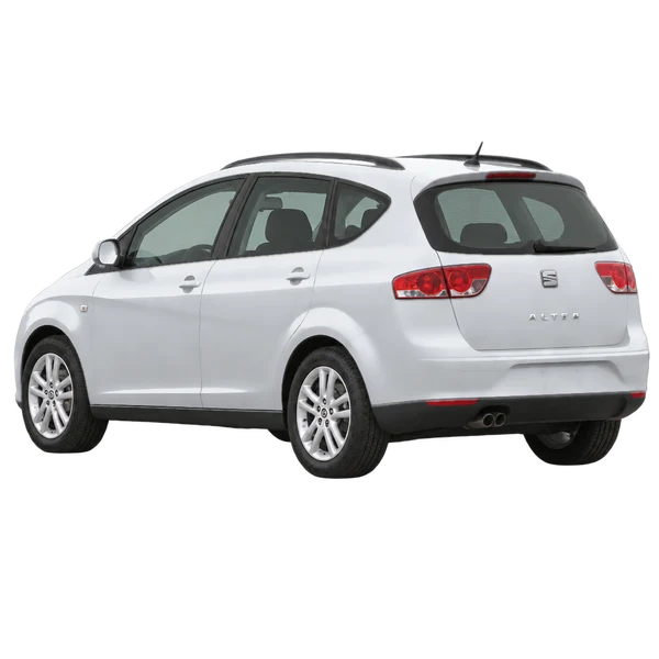 SEAT Altea 2016 prata, vista três quartos traseira (voltada para a esquerda)