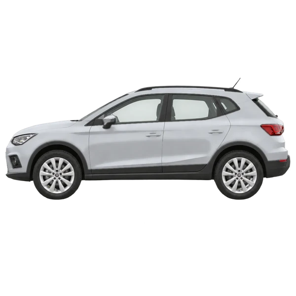 SEAT Arona 2019 prata, vista lateral (voltada para a esquerda)