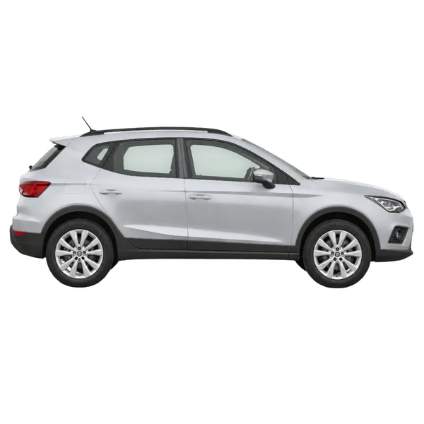 2019 SEAT Arona in Silber, Ansicht: Seite (nach rechts gewandt)