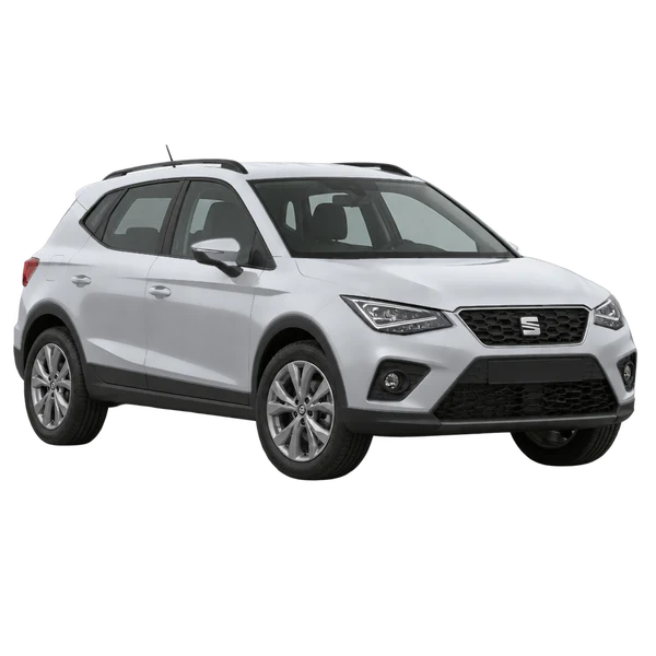 SEAT Arona 2021 argent, vue trois-quarts avant (orienté vers la gauche)