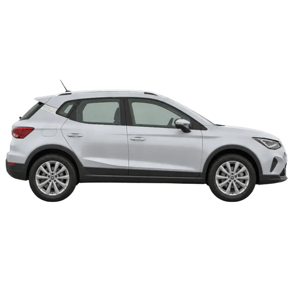 SEAT Arona 2022 argent, vue profil (tourné vers la droite)