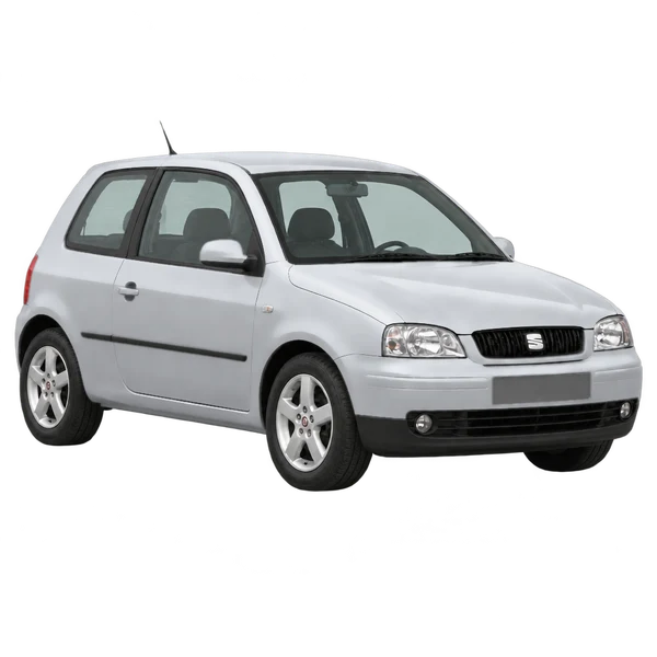SEAT Arosa 2004 prata, vista três quartos dianteiro (voltado para a direita)