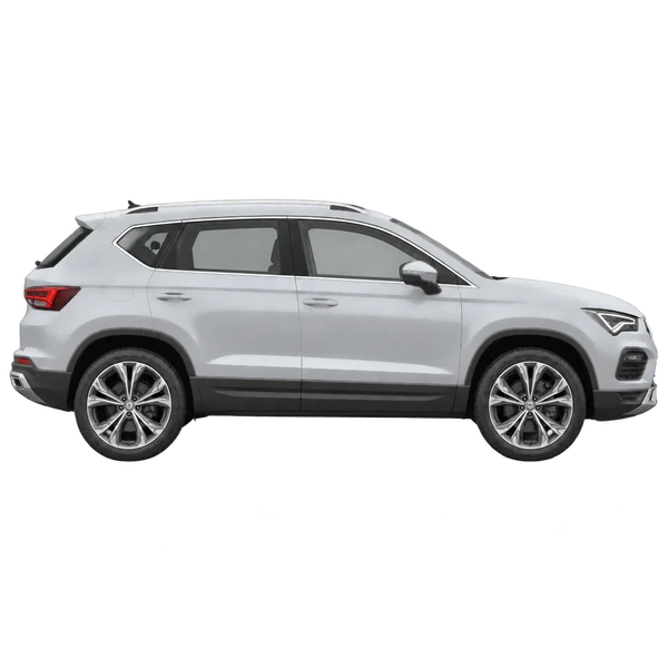 シルバーの2023 SEAT Ateca（側面（右向き）ビュー）