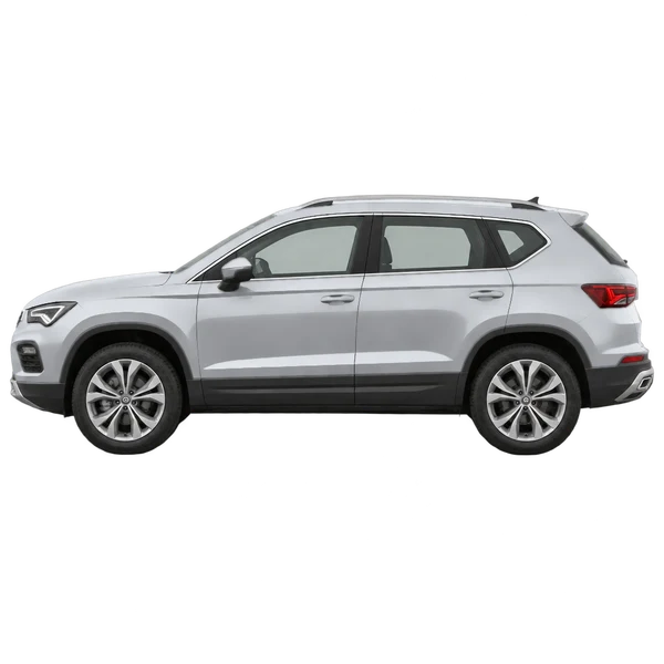SEAT Ateca 2026 prata, vista lateral (voltada para a esquerda)