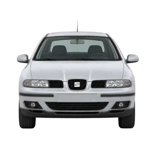 SEAT Leon 2001 en plateado, vista frontal