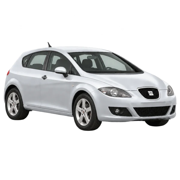 SEAT Leon 2008 prata, vista três quartos dianteiro (voltado para a direita)