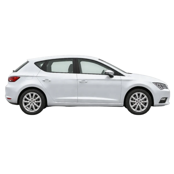 2015 SEAT Leon in Silber, Ansicht: Seite (nach rechts gewandt)