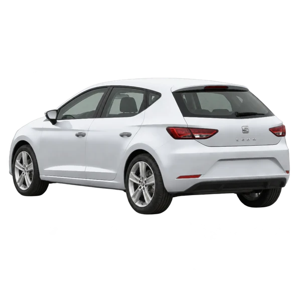 SEAT Leon 2016 argent, vue trois-quarts arrière (orienté vers la gauche)
