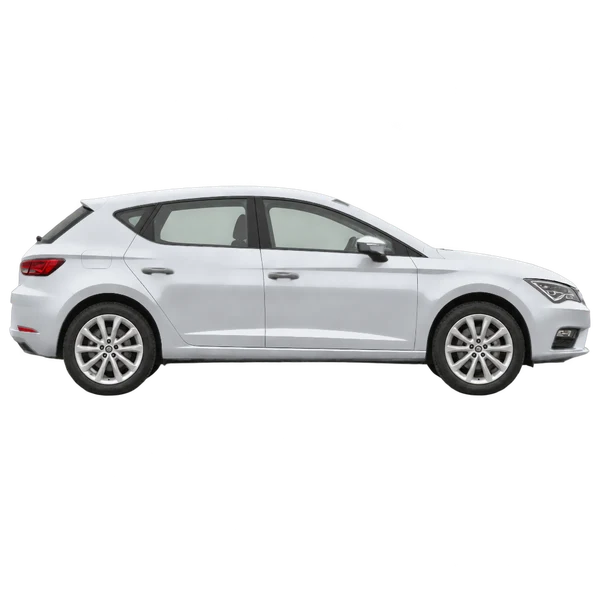 SEAT Leon 2017 prata, vista lateral (voltada para a direita)