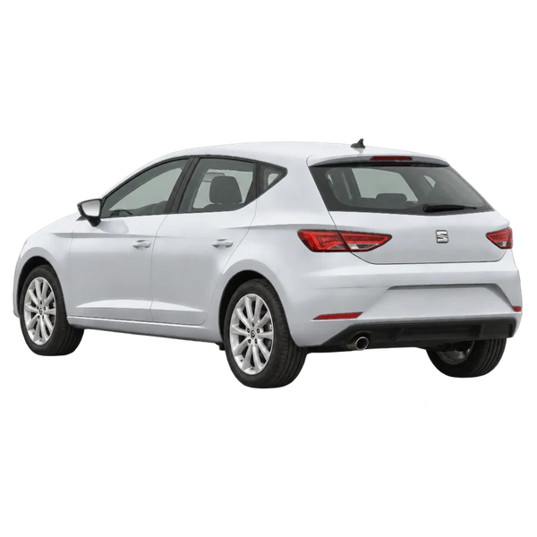 SEAT Leon 2018 argent, vue trois-quarts arrière (orienté vers la gauche)