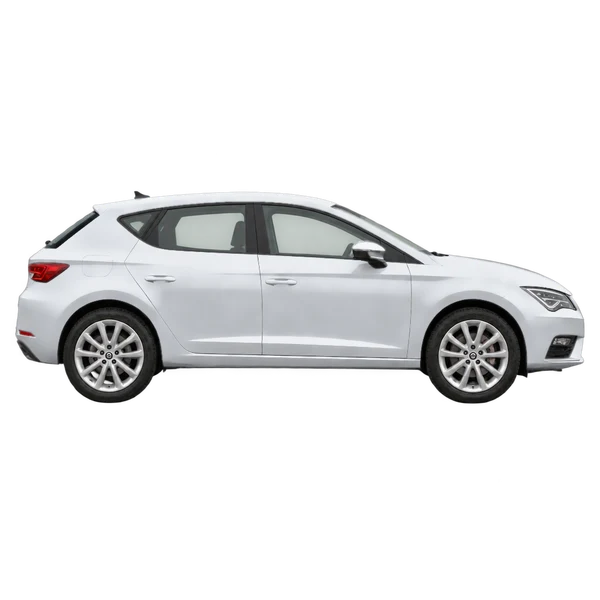 SEAT Leon 2018 argent, vue profil (tourné vers la droite)