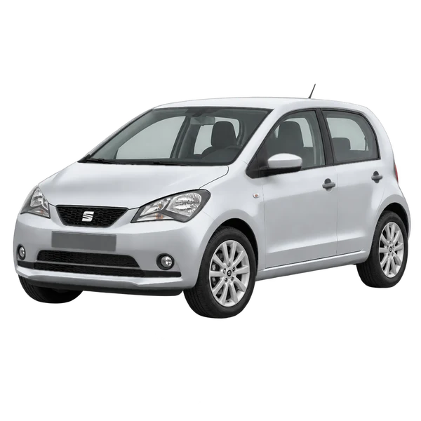 シルバーの2021 SEAT MII（フロントスリークォーター(左向き)ビュー）