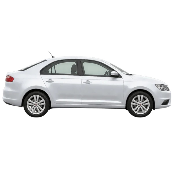 2017 SEAT Toledo in Silber, Ansicht: Seite (nach rechts gewandt)